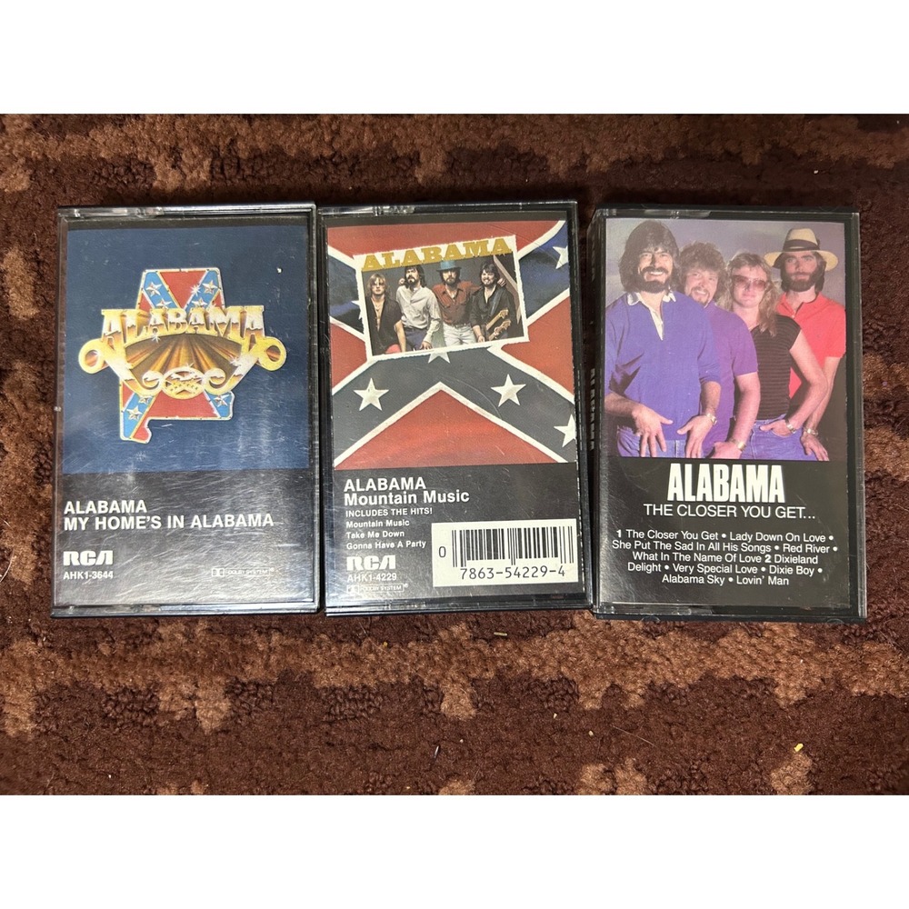 Alabama Cassette Tape Lot 3 Albums Mountain Music The Closer You Get My Home RCA